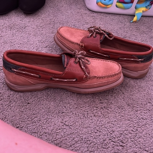 Sebago Docksides - Classic Brown Leather Boat Shoes - Size 7 M - Picture 6 of 6